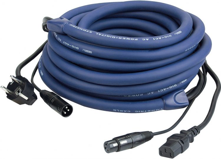 DAP FP04 Schuko-IEC 10 m LIGHT Strom/Signal Kabel