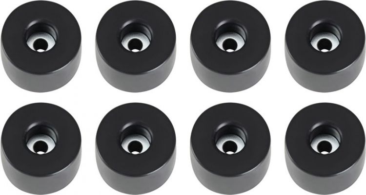 Adam Hall Hardware 4911 M 8 AH 8er Set Gummifuß 38 x 25 mm im Beutel