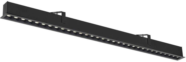 SLV GLENOS® PRO, Deckeneinbauleuchte, 1,2m, DALI, UGR19, 4000K, 75°, IP20, schwarz