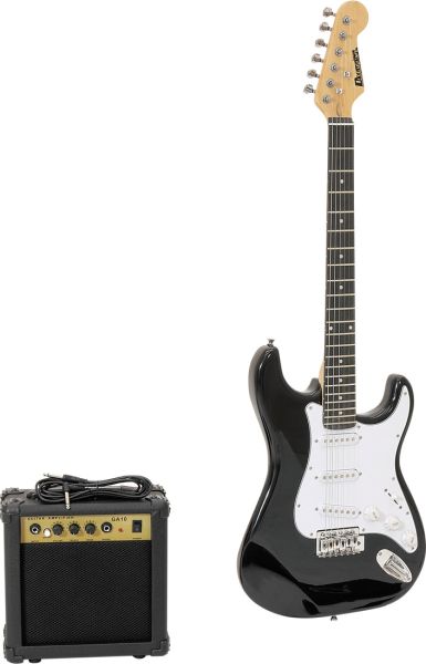 DIMAVERY EGS-1 E-Gitarren-Set, schwarz