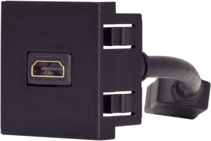 Audac CP 45 HDMB HDMI Anschlussplatte 45 x 45 mm - schwarz