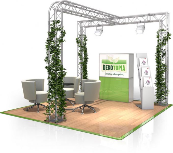 Messestand FD 24 - 3 x 3 x 2,5 m (LxBxH) - 9 m²