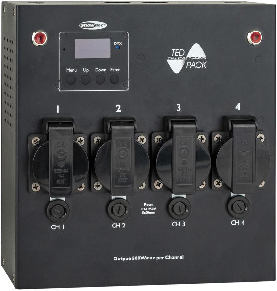 Showtec TED Pack BS13 4-Kanal Dimmerpack - UK-Ausgangen