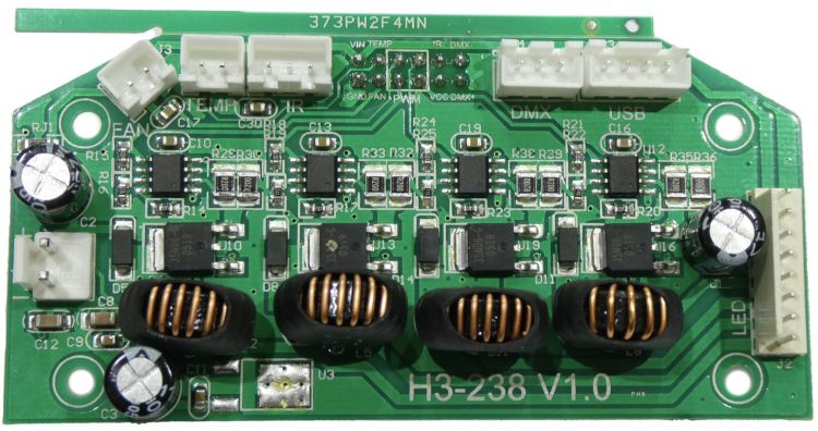 Ersatzteil Platine (Steuerung) LED Theatre COB 200 RGB+WW (H3-238 V1.0)