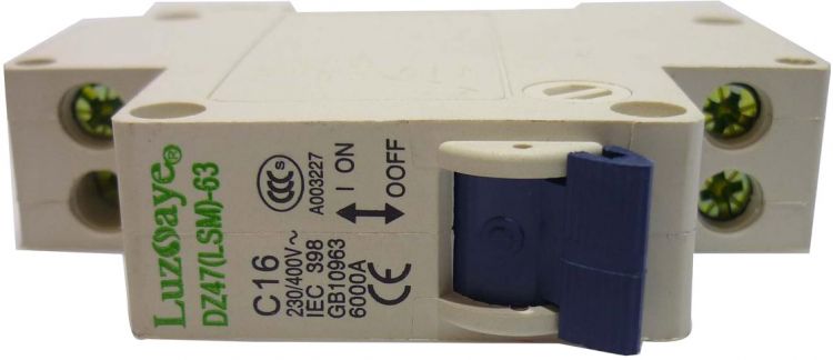 Sicherungsautomat 16A (C16) 2-Pol Luzoaye