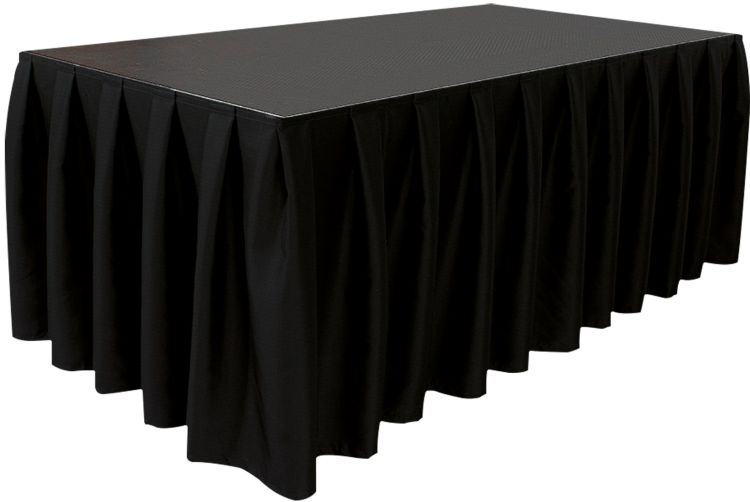 WENTEX Bühnenvorhang MCS 300 g/m² 0,2 m Schwarz – 620 x 20 cm (B x H) – plissiert