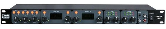 DAP-Audio Compact 9.2 9 Channel 1U install mixer, 2 zones