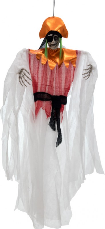 70cm EUROPALMS Halloween Figur Frau mit Hut 