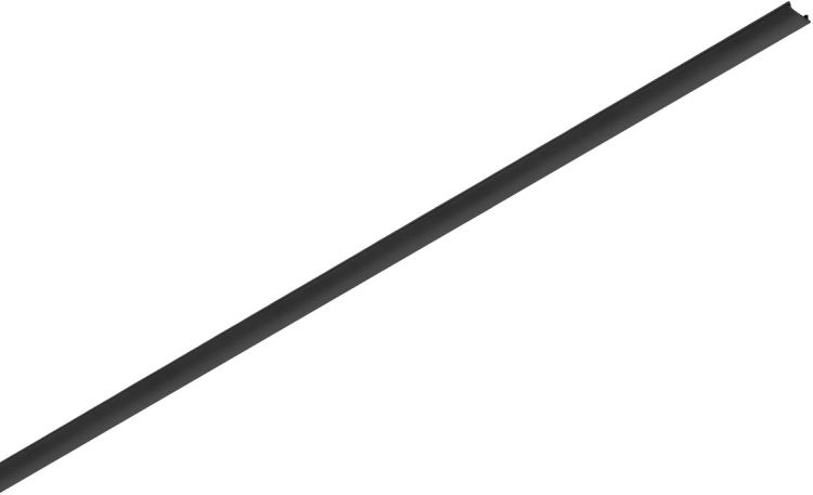 SLV 48V TRACK Schienenabdeckung, 20mm für Standardschiene Aufbau, 2m, schwarz