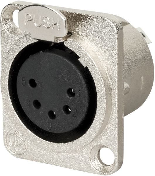 DAP XLR 5p. chassis, Nickel Female