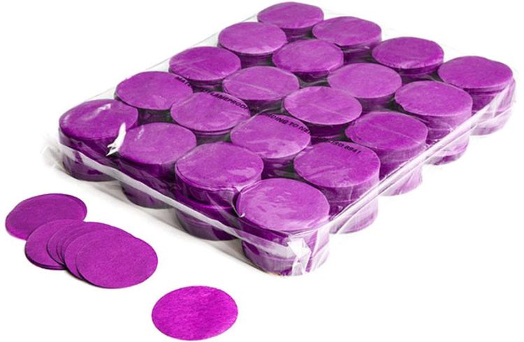 Magic FX Slowfall Konfetti Rund Ø 55mm - Lila 1kg
