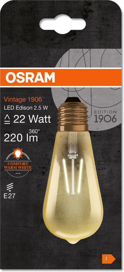 Osram Vintage 1906 RF1906 CLAS ST 21 2.8 W/824 E27 