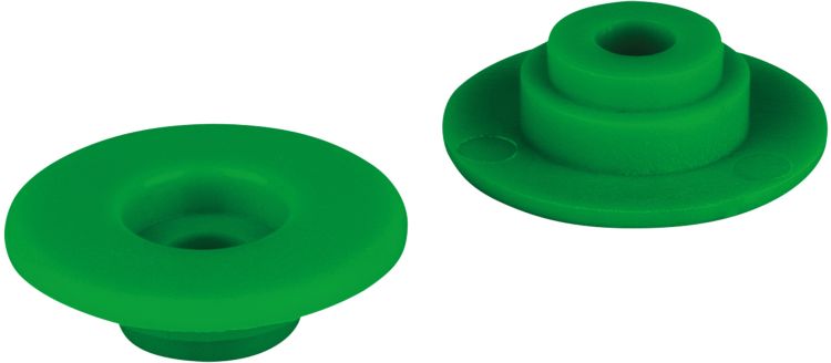 WENTEX CURTFIX® Farbiger Ring für Vorhangklemme, grün, 50er-Set – grün