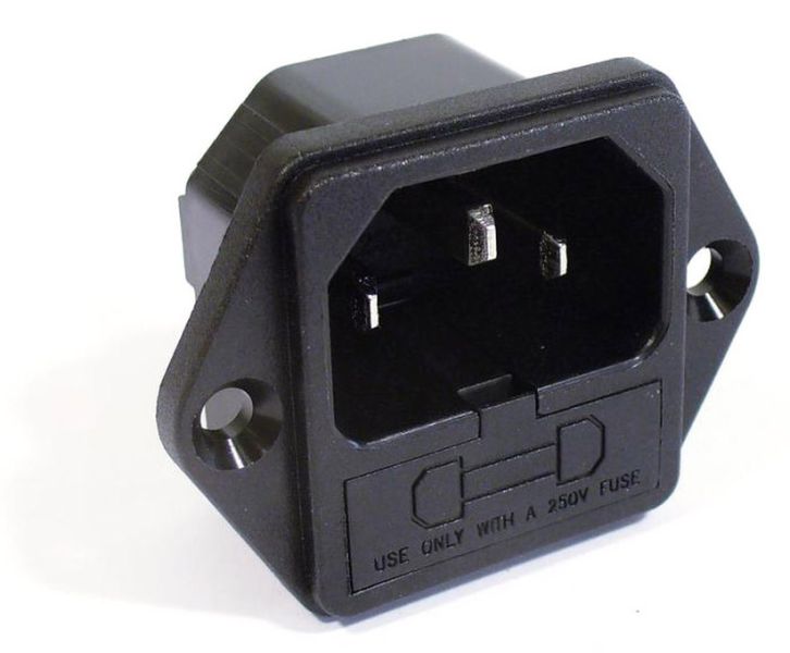 FUTURELIGHT Einbaustecker (Kaltgeräte) m. Sicher. 10A