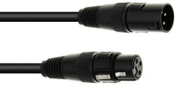EUROLITE Cable DMX XLR 3pin 1m bk