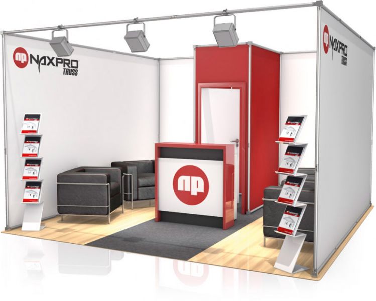 Messestand FD 21 - 4 x 4 x 2,57 m (LxBxH) - 16 m²