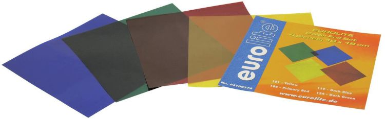 EUROLITE Farbfolienset 19x19cm PAR-56 vier Farben