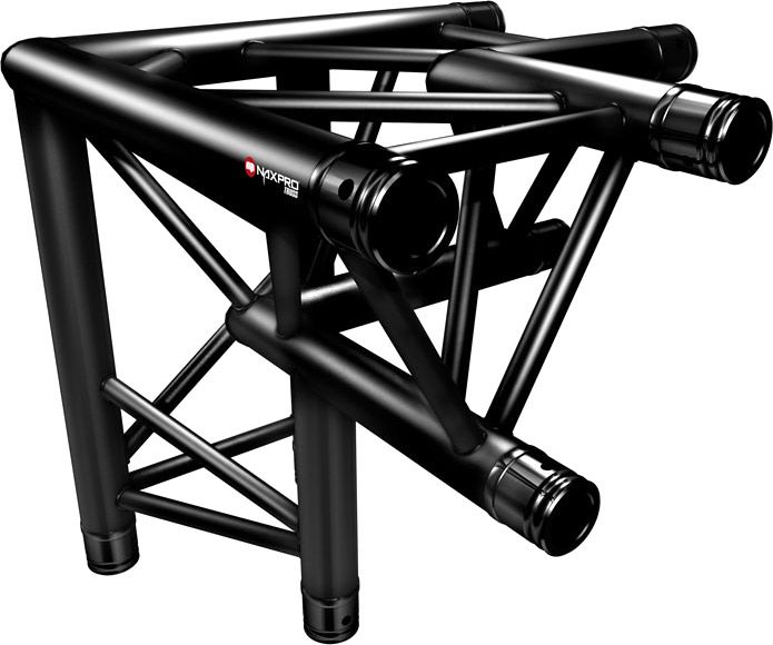 Naxpro-Truss FD 33 C33 90° 3 Weg Winkel
RAL9005 - Schwarz - Seidenmatt