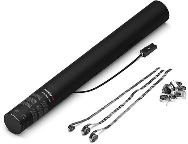Magic FX Elektrische Streamerkanone 50cm - Silber Metallic