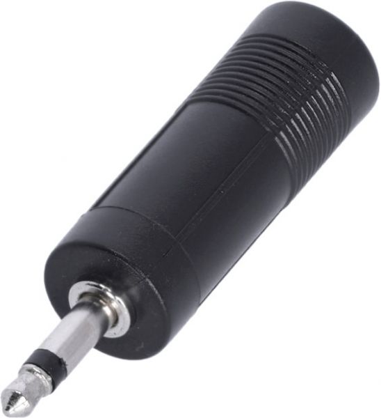 Adam Hall Connectors 4 STAR A JF2 MM2 - Adapter 6,3 mm Klinke Mono female auf 3,5 mm Klinke Mono