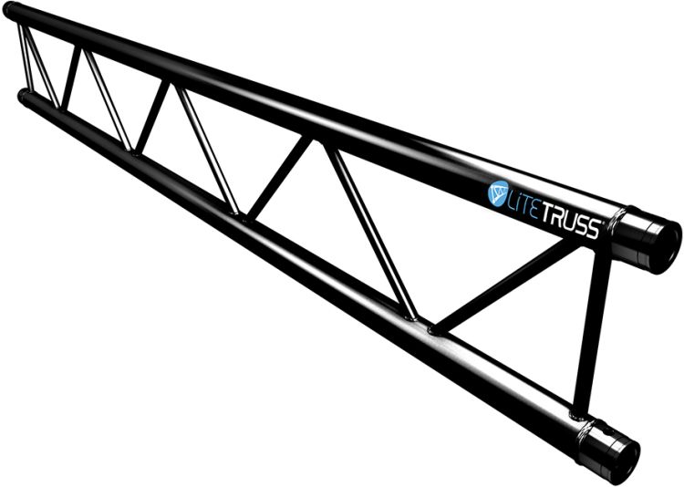 Litetruss H32L Strecke 200 cm RAL9005 - Schwarz - Matt - Touring Edition