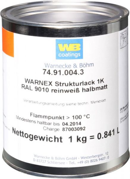 Adam Hall Hardware 0131 WHI Strukturlack weiß 1 kg