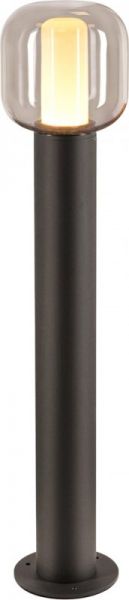 SLV OVALISK 75, borne extérieure, anthracite, LED, 9W, 3000/4000K, interrupteur CCT, IP65