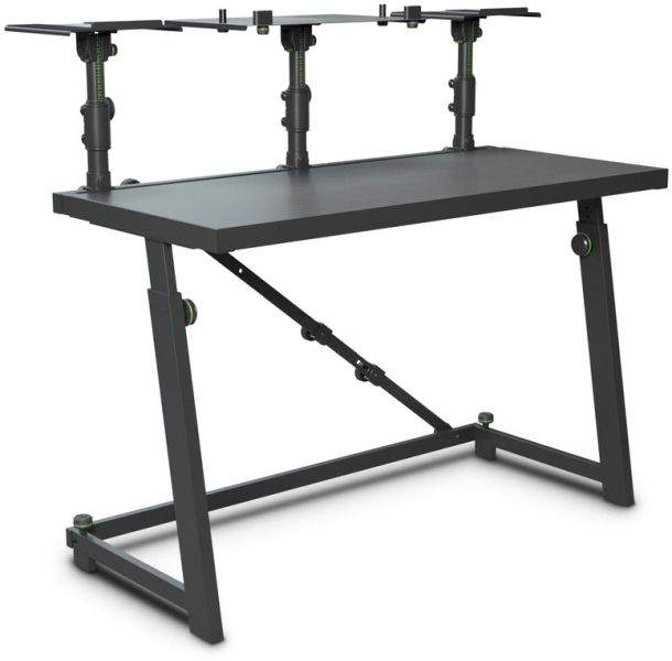 Gravity FDJT 01 - DJ-Tisch mit flexibler Lautsprecher und Laptop Ablage