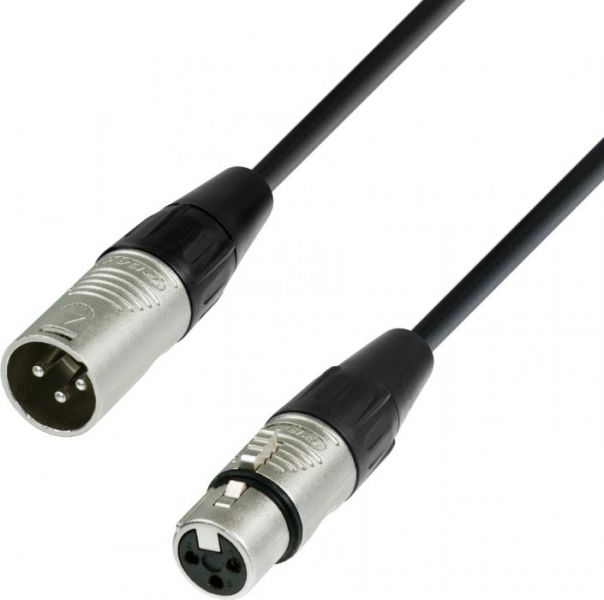 Adam Hall Cables K4 DMF 0100 DMX Kabel REAN XLR male auf XLR female 1 m