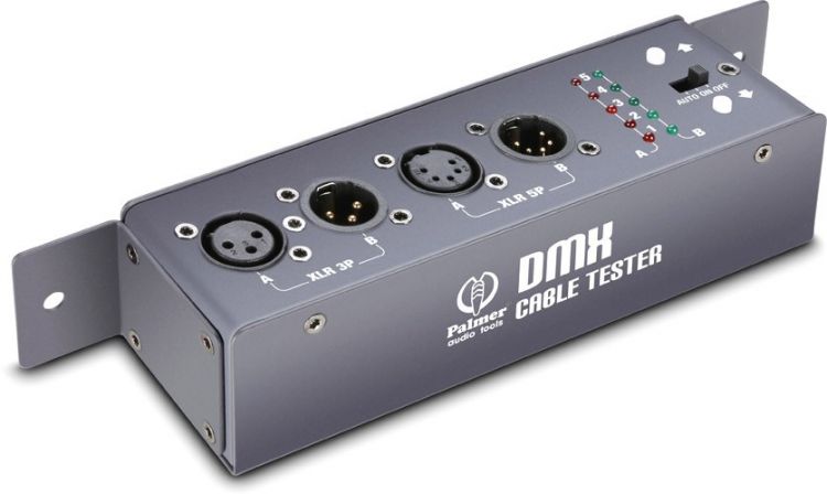 Palmer Pro MCT DMX 3-Pol und 5-Pol DMX- und XLR-Kabeltester