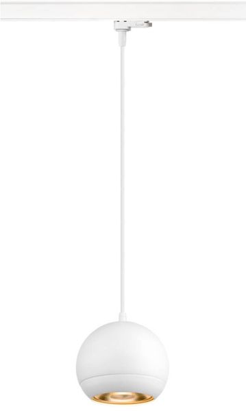 SLV LIGHT EYE® 150, 3~ Pendelleuchte, GU10, Pendellänge 150cm, 1x max. 13W, matt weiß -B-Stock-