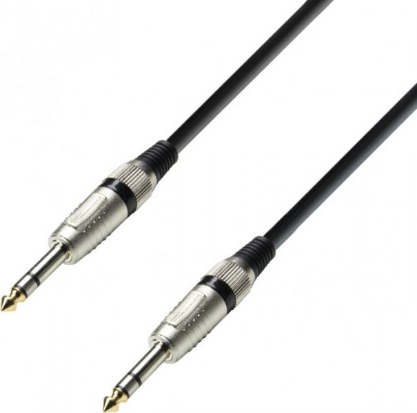 Adam Hall Cables K3 BVV 0060 Audiokabel 6,3 mm Klinke stereo auf 6,3 mm Kl