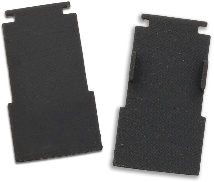 ISOLED Endkappe innenliegend, schwarz für Track48 Schiene flat (H25)