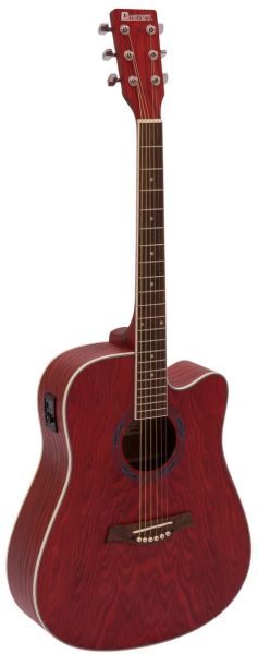 DIMAVERY JK-510 Westerngitarre, Cutaway, grained