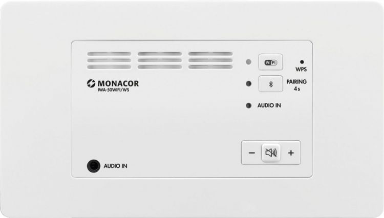 MONACOR IWA-50WIFI/WS Hi-Fi-Multiroom-Verstärker, Wi-Fi, Bluetooth