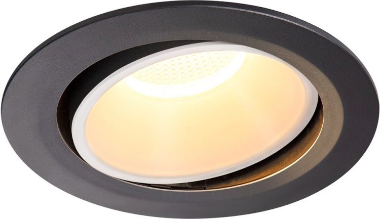 SLV NUMINOS® MOVE DL XL, Indoor, luminaria empotrada de techo led negro/blanco 3000 K 20°