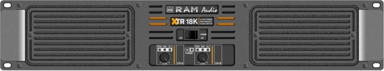 Ram Audio XTR-18K - PA Amplifier 2 x 9000 W 4 Ohm