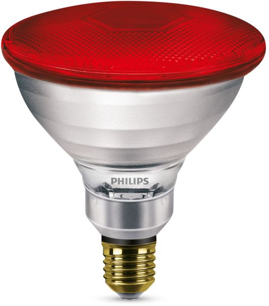 PHILIPS PAR38 IR 100W E27 240V Red 1CT/12 Infrarotlampe E27 dim