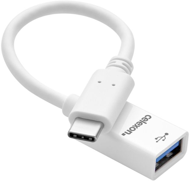 celexon USB-C auf USB-A M/F Adapter, weiß