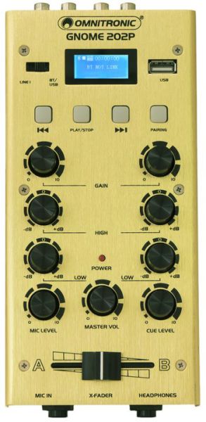 OMNITRONIC GNOME-202P Mini-Mixer gold