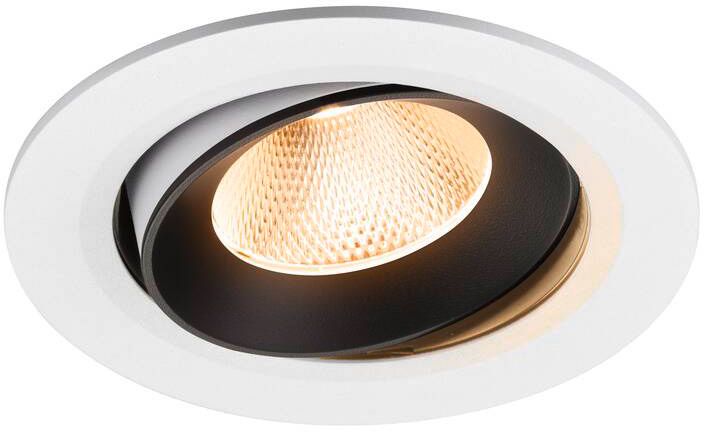 SLV NUMINOS® MOVE L, Deckeneinbauleuchte weiß/schwarz 2700 K 20°