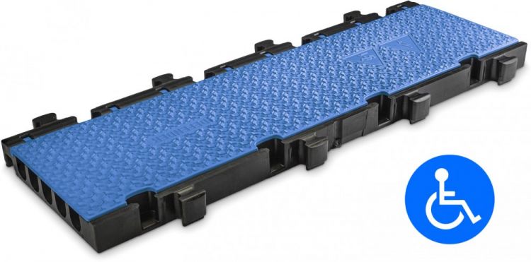 Defender MIDI 5 2D BLU - Midi 5 2D module system for wheelchair ramp and barrier-free transition -