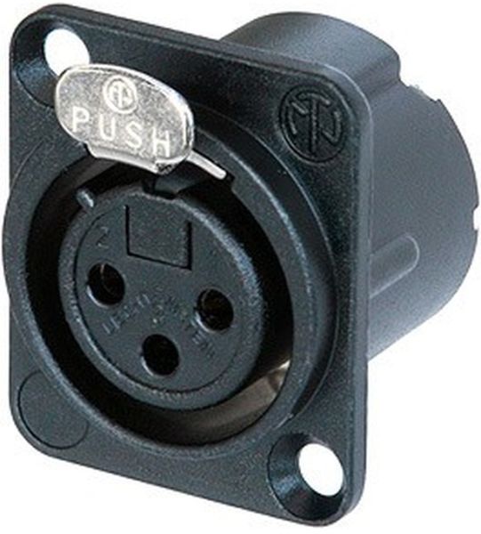Neutrik NC 3 FDLXB 3-polige XLR-Chassisbuchse