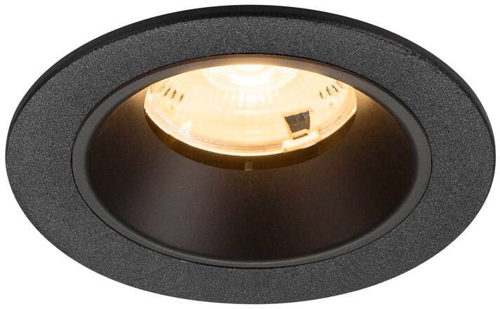 SLV NUMINOS® S, Deckeneinbauleuchte, 3000 K, 20°, IP20, rund, schwarz