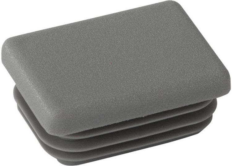 Riggatec Endkappe verkehrsgrau für 40 x 30 x 1-3 mm Rohr Vierkant