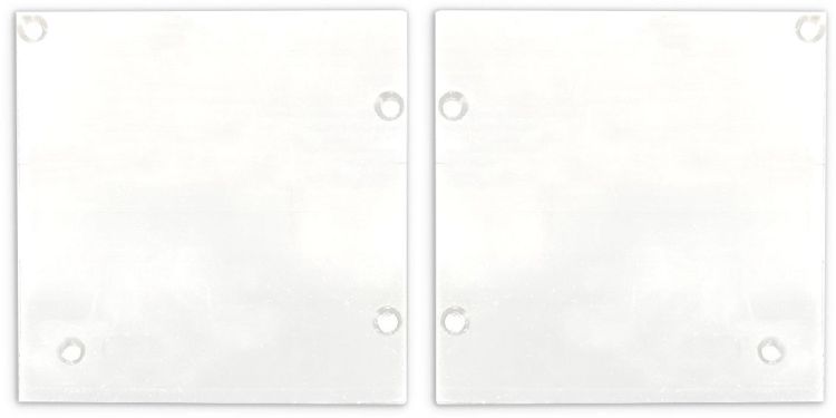 ISOLED Endkappe Alu EC131 für Curtain10 ONE HIGH mit VISOR, 1 Paar (links & rechts), weiß
