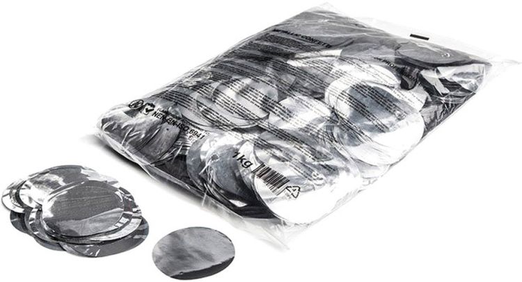 Magic FX Metallic Konfetti Rund Ø55mm  - Silber 1kg