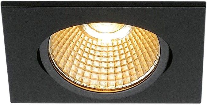 SLV NEW TRIA 68 I CS, Indoor LED Deckeneinbauleuchte schwarz 2700K eckig