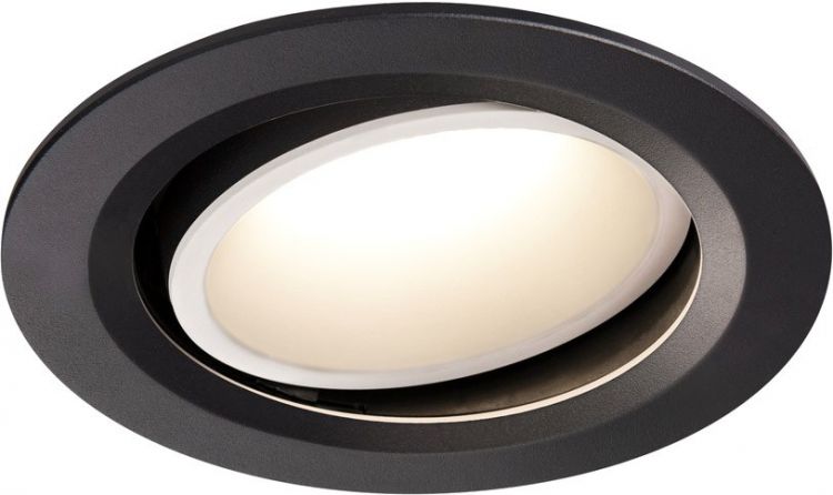 SLV NUMINOS® MOVE DL L, Indoor, luminaria empotrada de techo led negro/blanco 4000 K 55 °