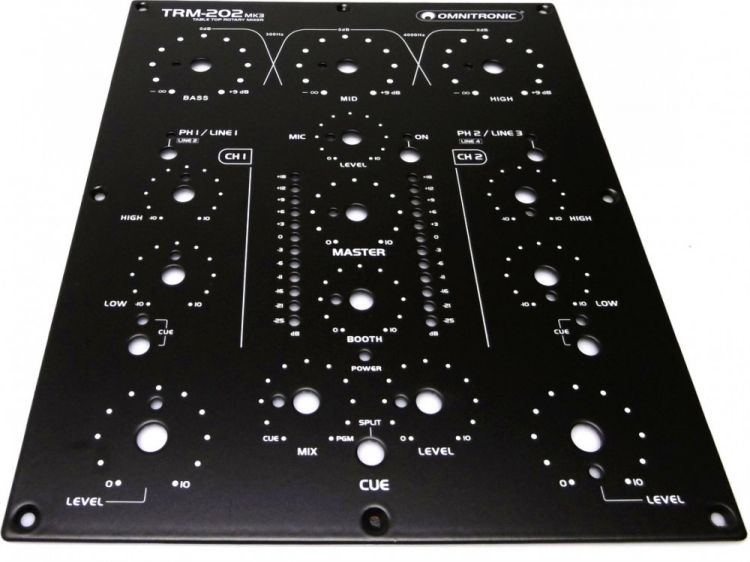 Frontplatte TRM-202MK3 (Layout) schwarz